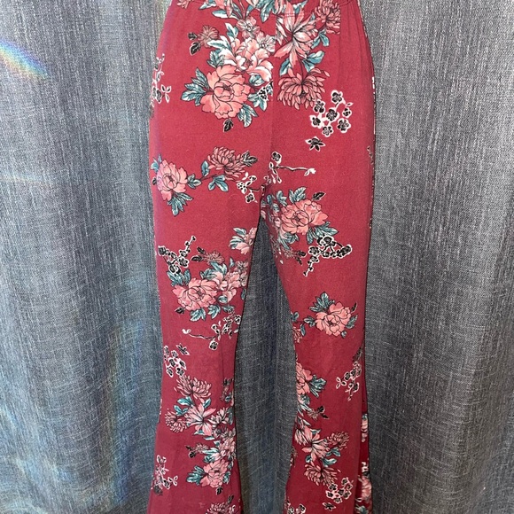 Forever 21 Pants - Floral Women's Pants in Red